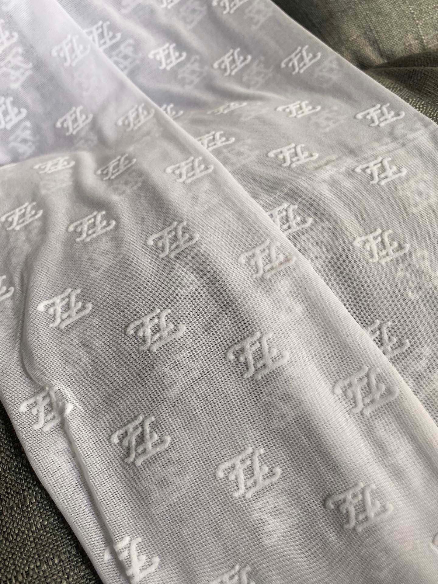 Fendi FF wave-patterned flocked pantyhose