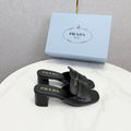Prada Sandals 4.5cm Black Leather 639957
