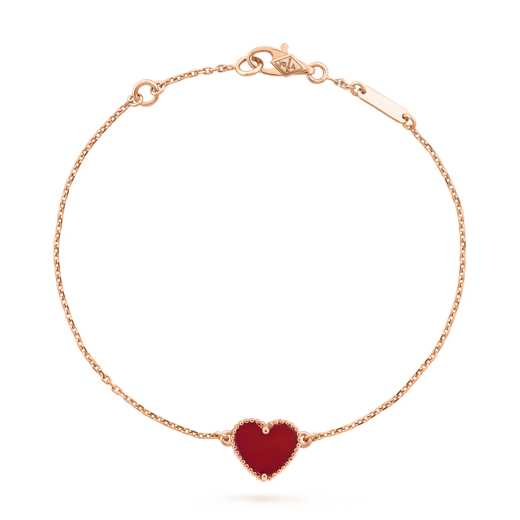 Sweet Hearts bracelet, carnelian