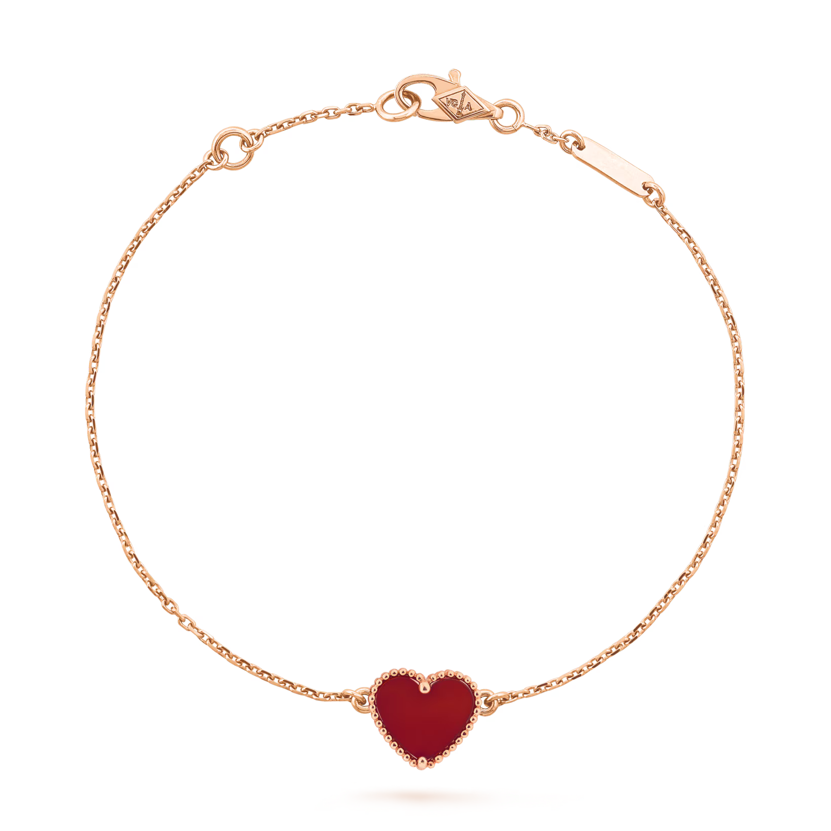 Sweet Hearts bracelet, carnelian