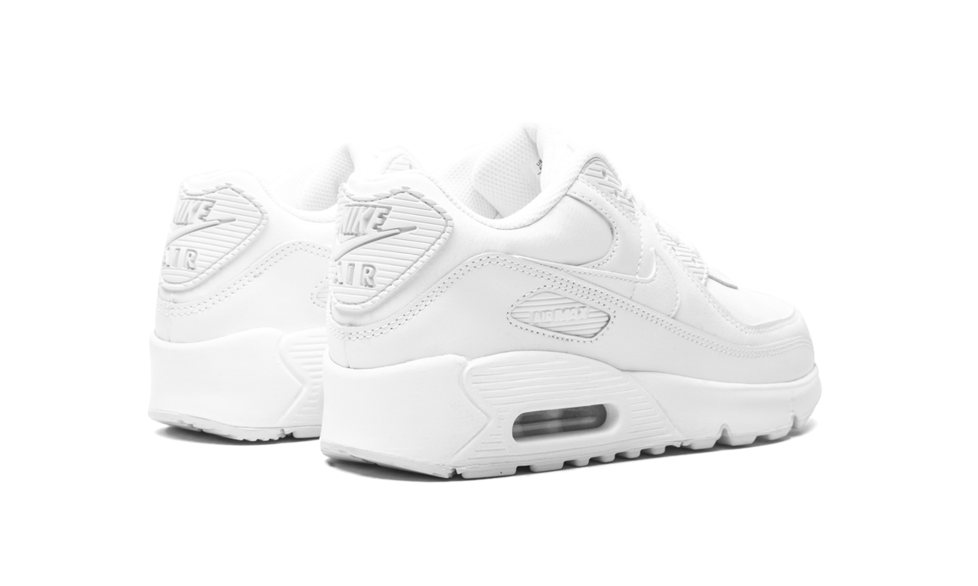 Air Max 90 Leather GS Triple "Triple White" CD6864 100