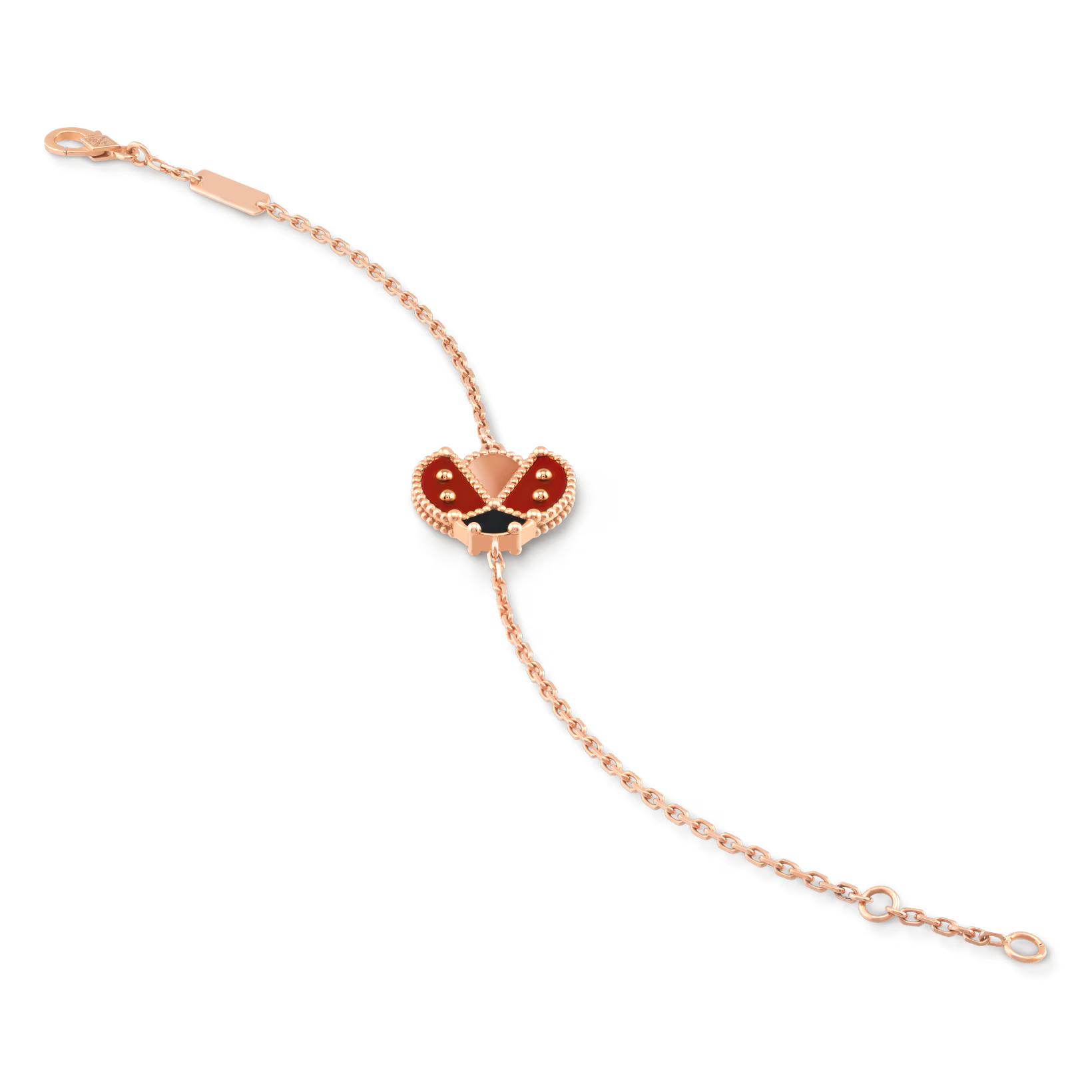 Lucky Spring bracelet, open wings ladybug