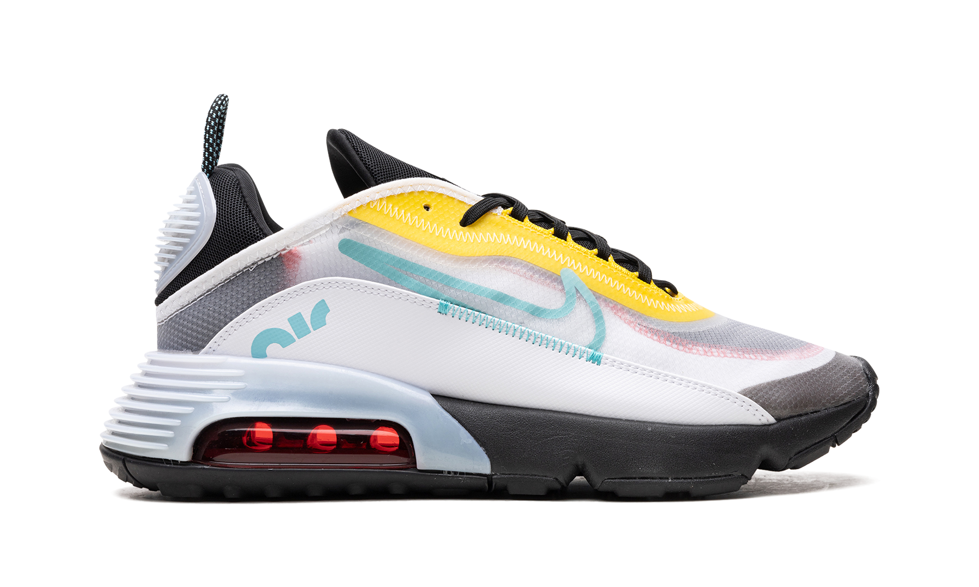 Air Max 2090 "White Speed Yellow Bleached Aqua" CT1091 100