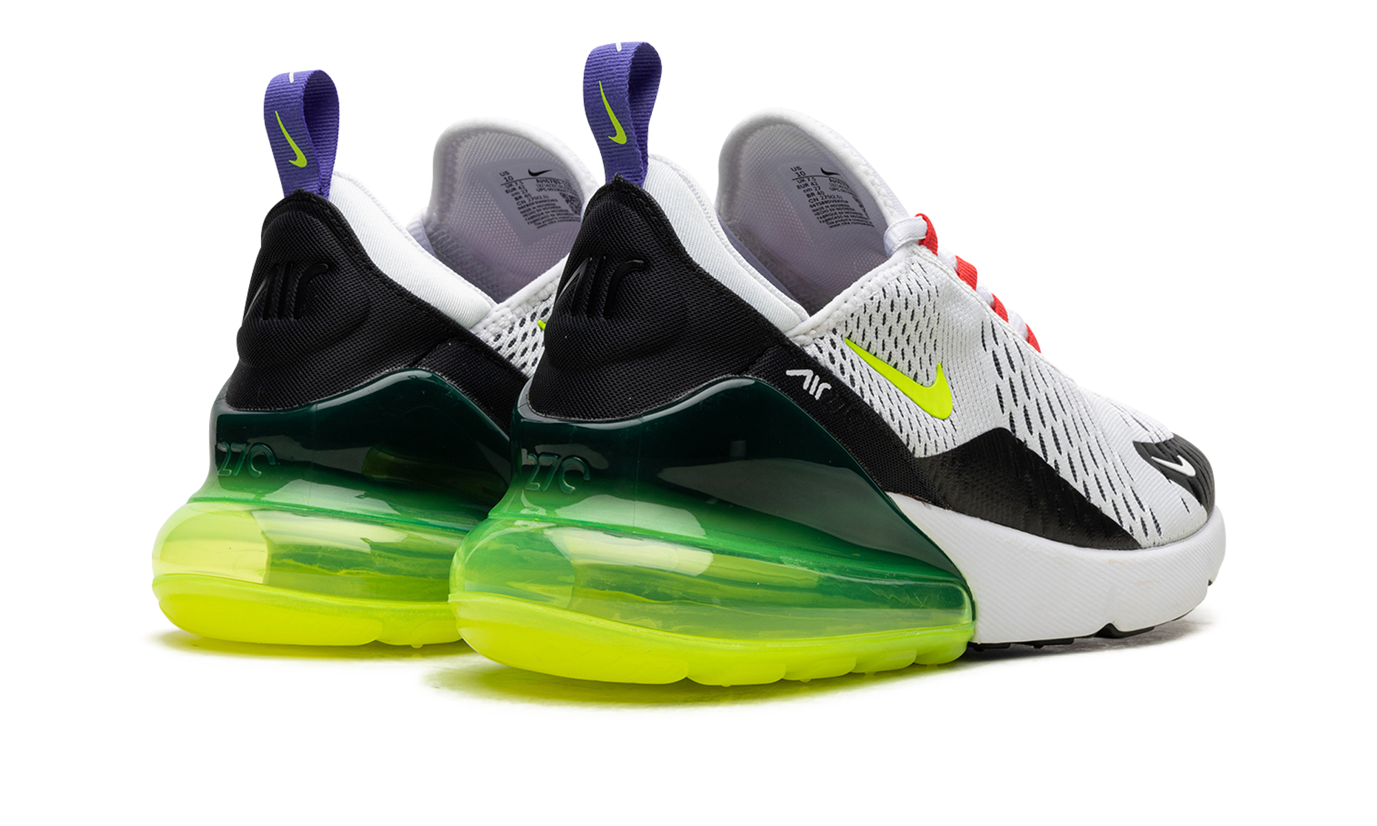 AIR MAX 270 WMNS "White Volt Siren Red" AH6789 116