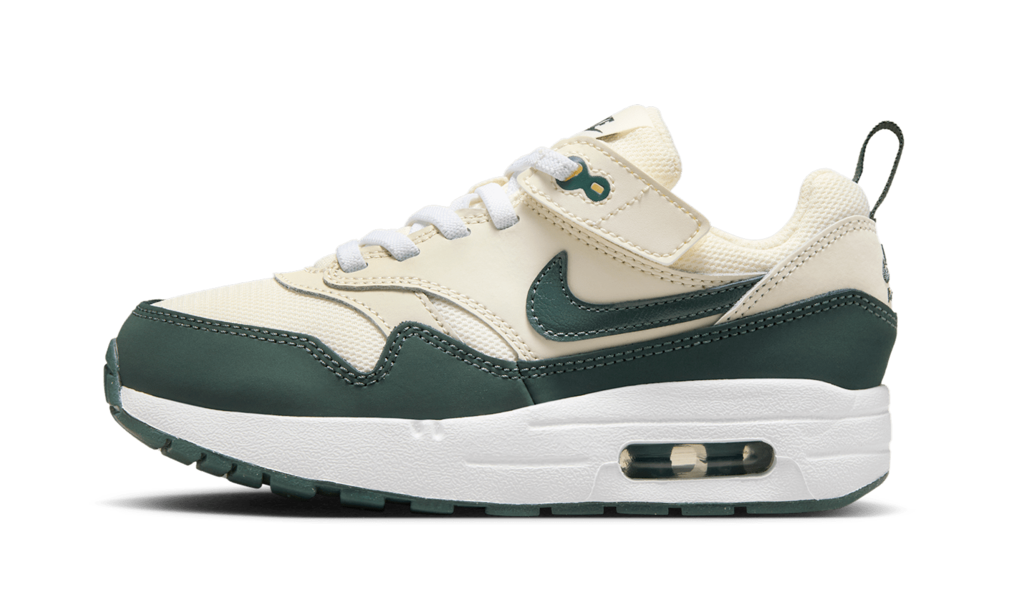 Air Max 1 EasyOn PS "Pale Ivory White Bicoastal Vintage Green" DZ3308 107