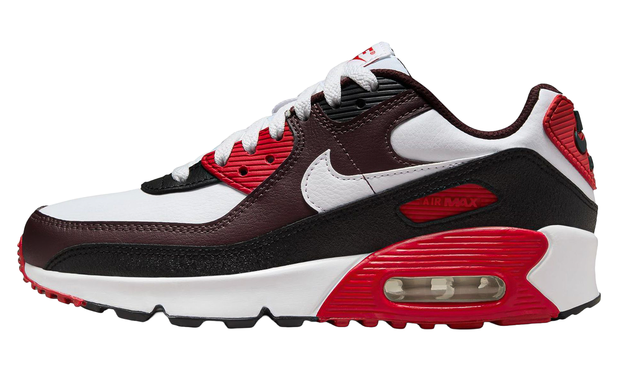 Air Max 90 GS "Burgundy Crush Black University Red White" HF6358 600