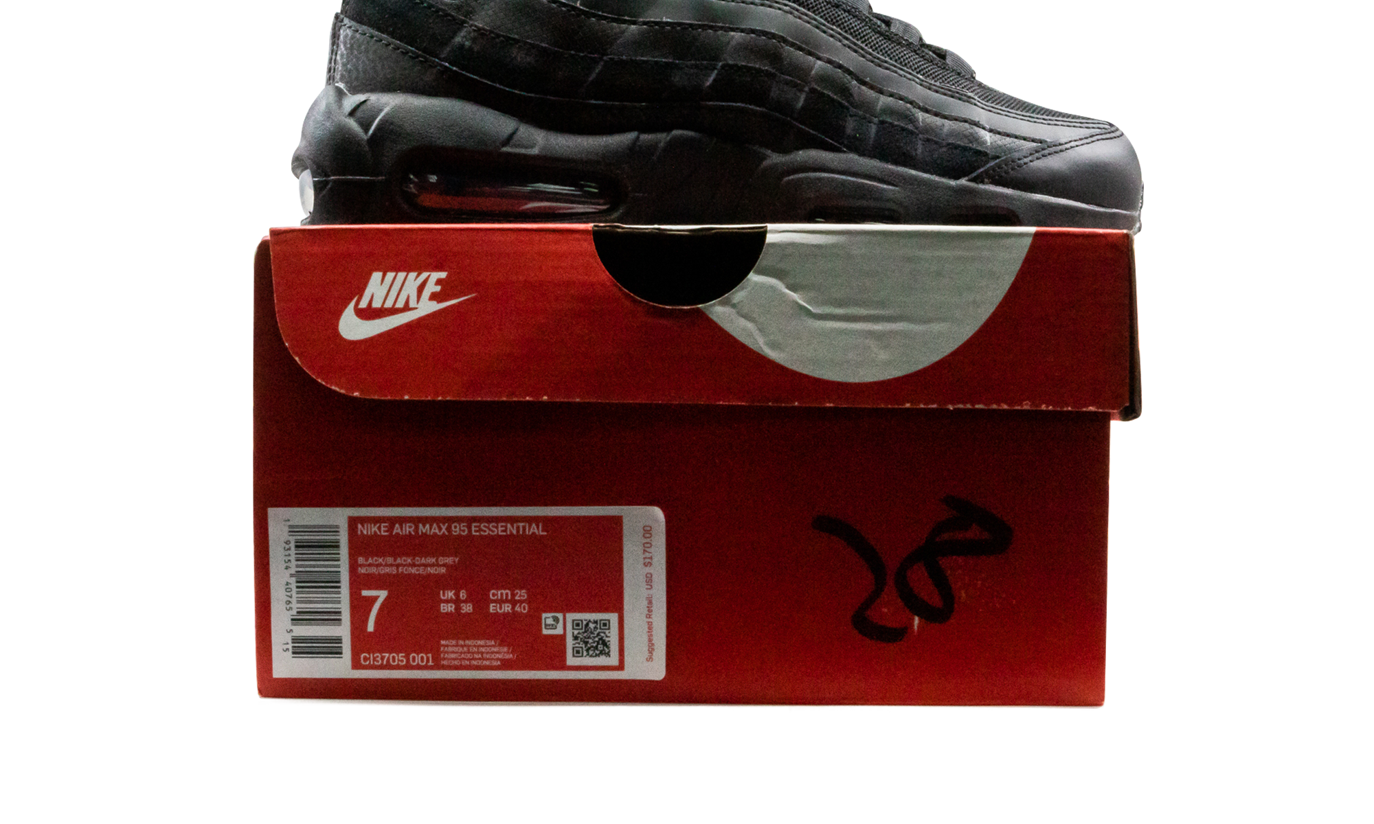 Air Max 95 Essential "Triple Black" CI3705 001