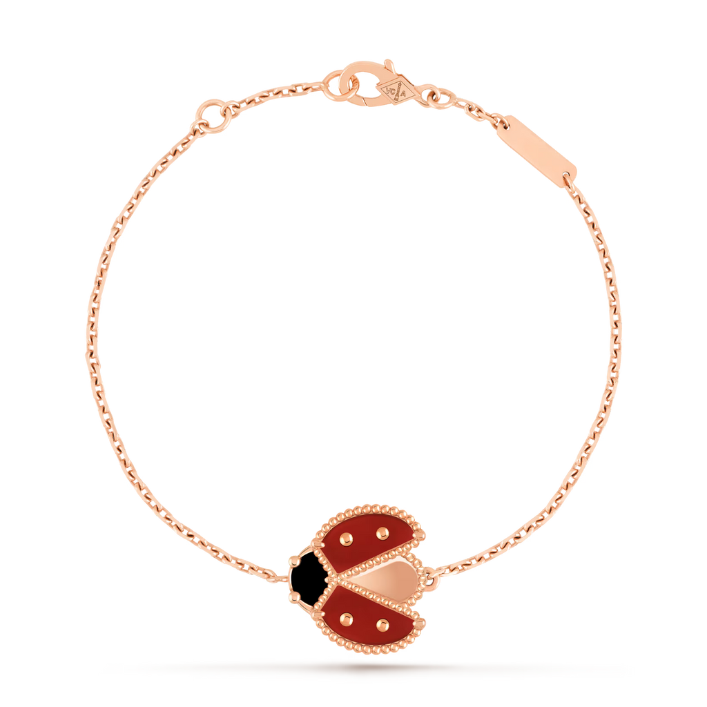Lucky Spring bracelet, open wings ladybug