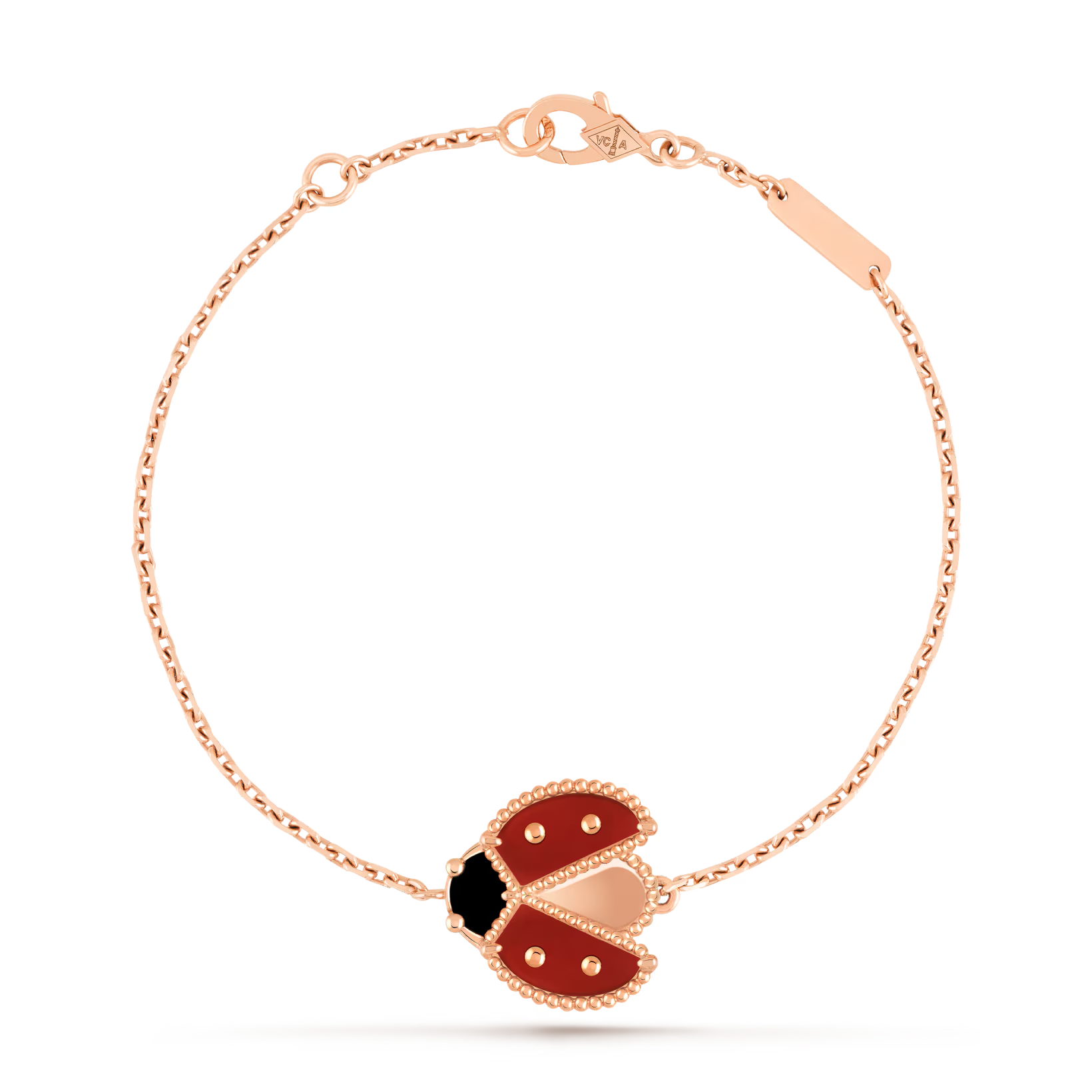 Lucky Spring bracelet, open wings ladybug