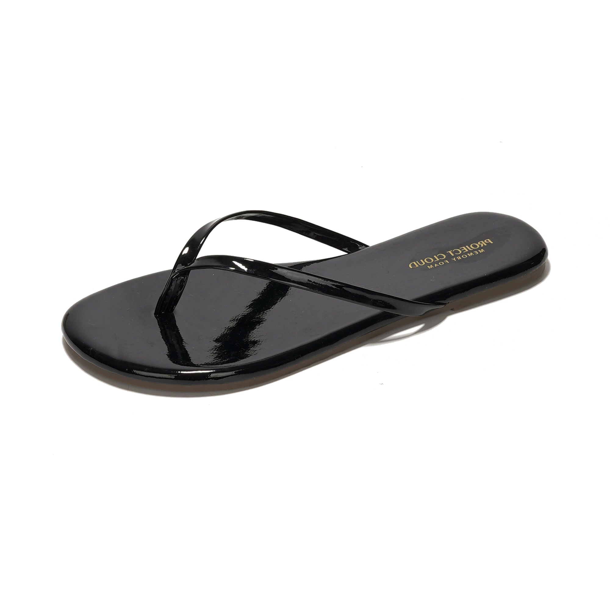 Project Cloud Women's | Eco-Leather Women Flip Flops | Memory Foam | Lightweight | Non-Slip - Foundations