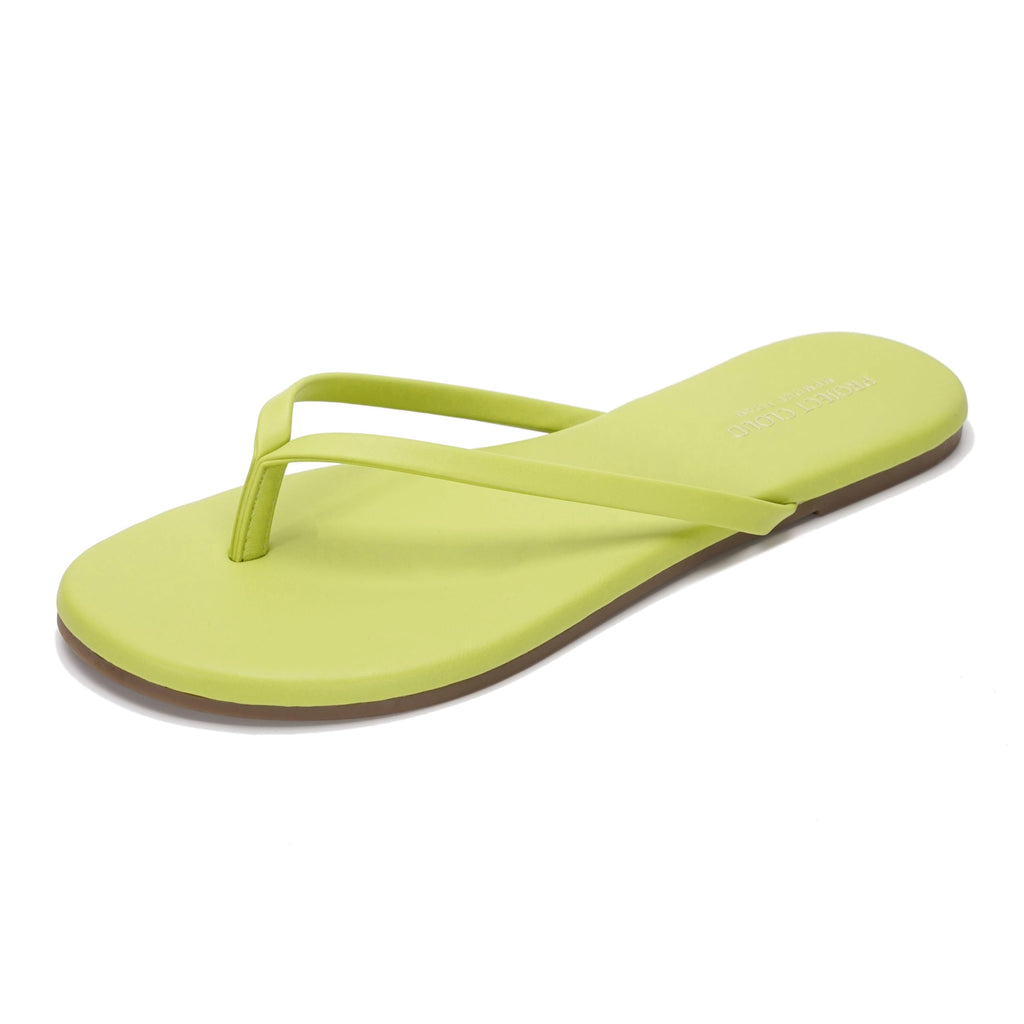 Project Cloud Women's | Eco-Leather Women Flip Flops | Memory Foam | Lightweight | Non-Slip - Foundations
