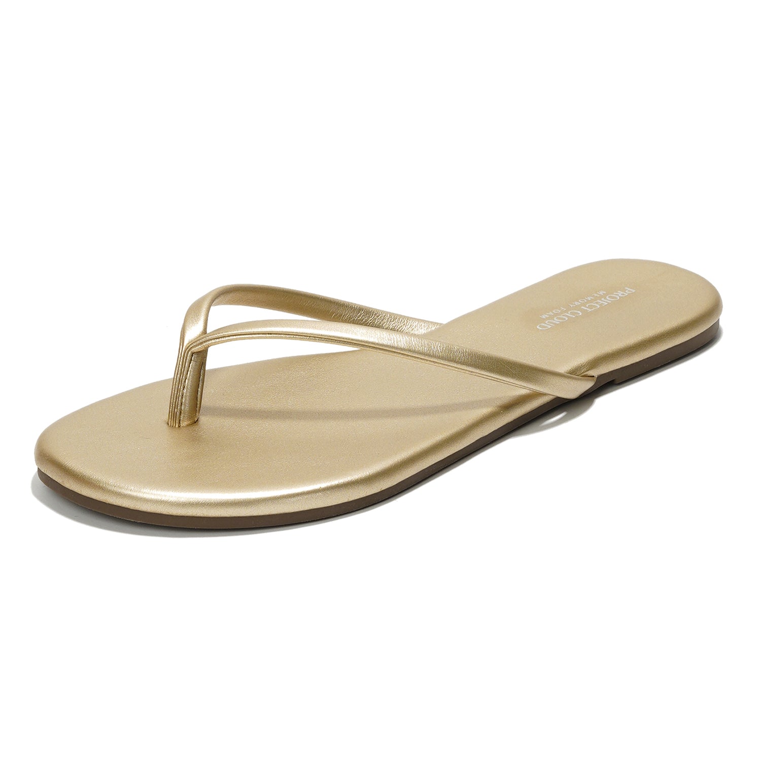 Project Cloud Women's | Eco-Leather Women Flip Flops | Memory Foam | Lightweight | Non-Slip - Foundations