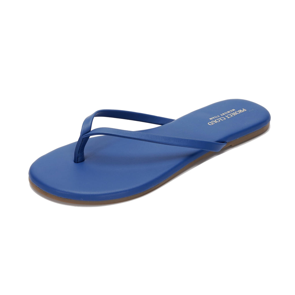 Project Cloud Women's | Eco-Leather Women Flip Flops | Memory Foam | Lightweight | Non-Slip - Foundations