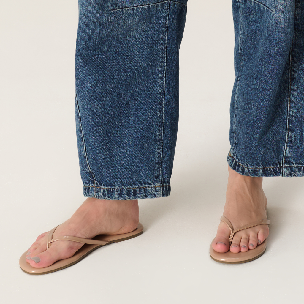 Project Cloud Women's | Eco-Leather Women Flip Flops | Memory Foam | Lightweight | Non-Slip - Foundations