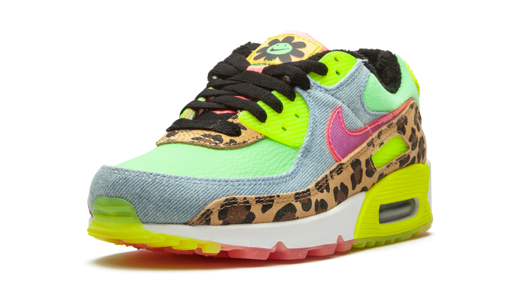 W Air Max 90 LX "Denim Leopard Print" CW3499 300