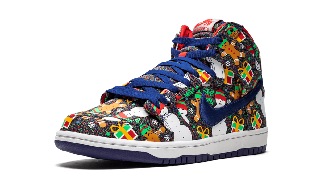 SB Dunk High TRD QS "Ugly Christmas Sweater" 881758 446