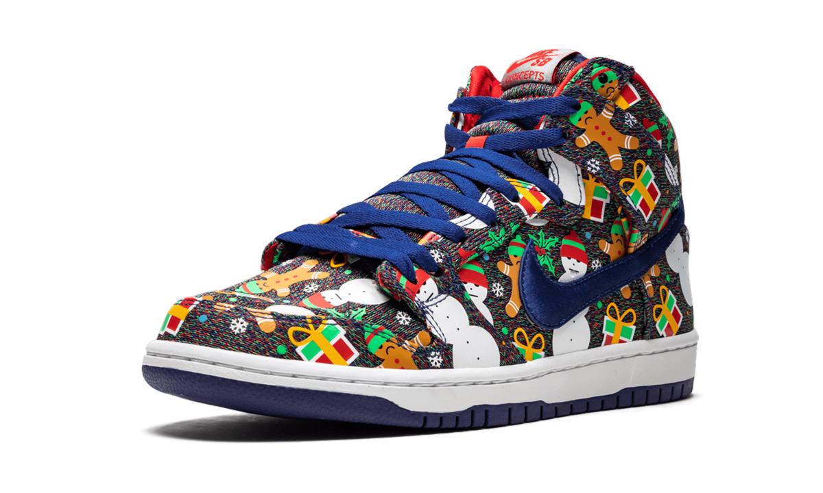 SB Dunk High TRD QS "Ugly Christmas Sweater" 881758 446