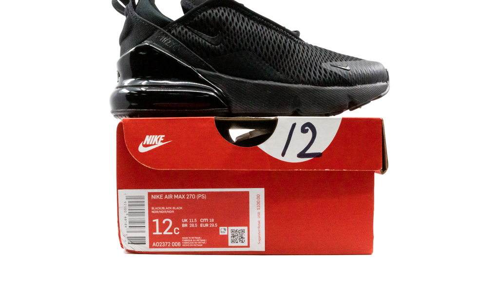Air Max 270 (PS) "Triple Black" AO2372 006