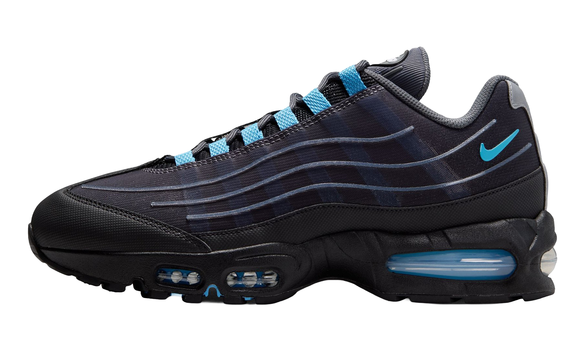 Air Max 95 Big Bubble Tech "Black / University Blue" IH7853 002