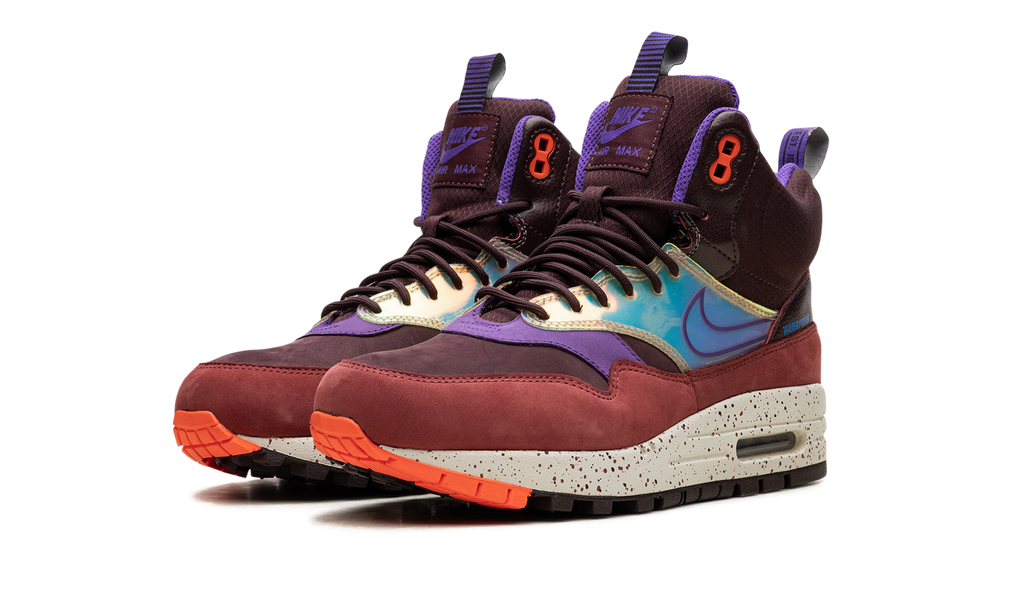 AIR MAX 1 MID SNEAKERBOOT WMNS "Deep Burgundy Iridescent" 685269 600