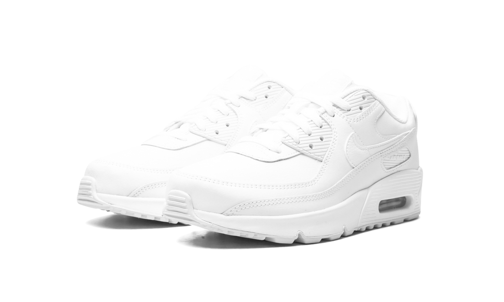 Air Max 90 Leather GS Triple "Triple White" CD6864 100