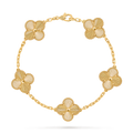 Vintage Alhambra bracelet, 5 motifs, guilloché
