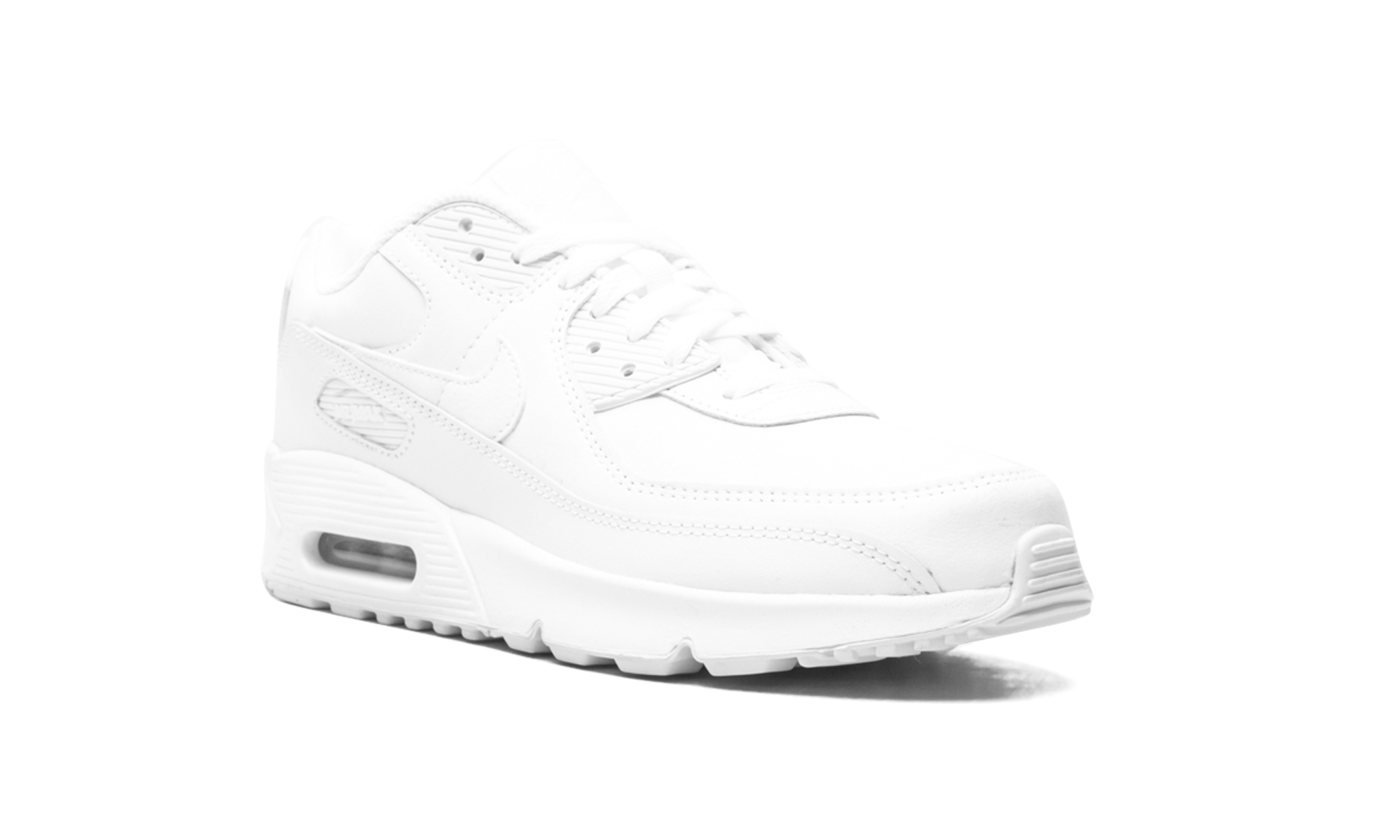 Air Max 90 Leather GS Triple "Triple White" CD6864 100