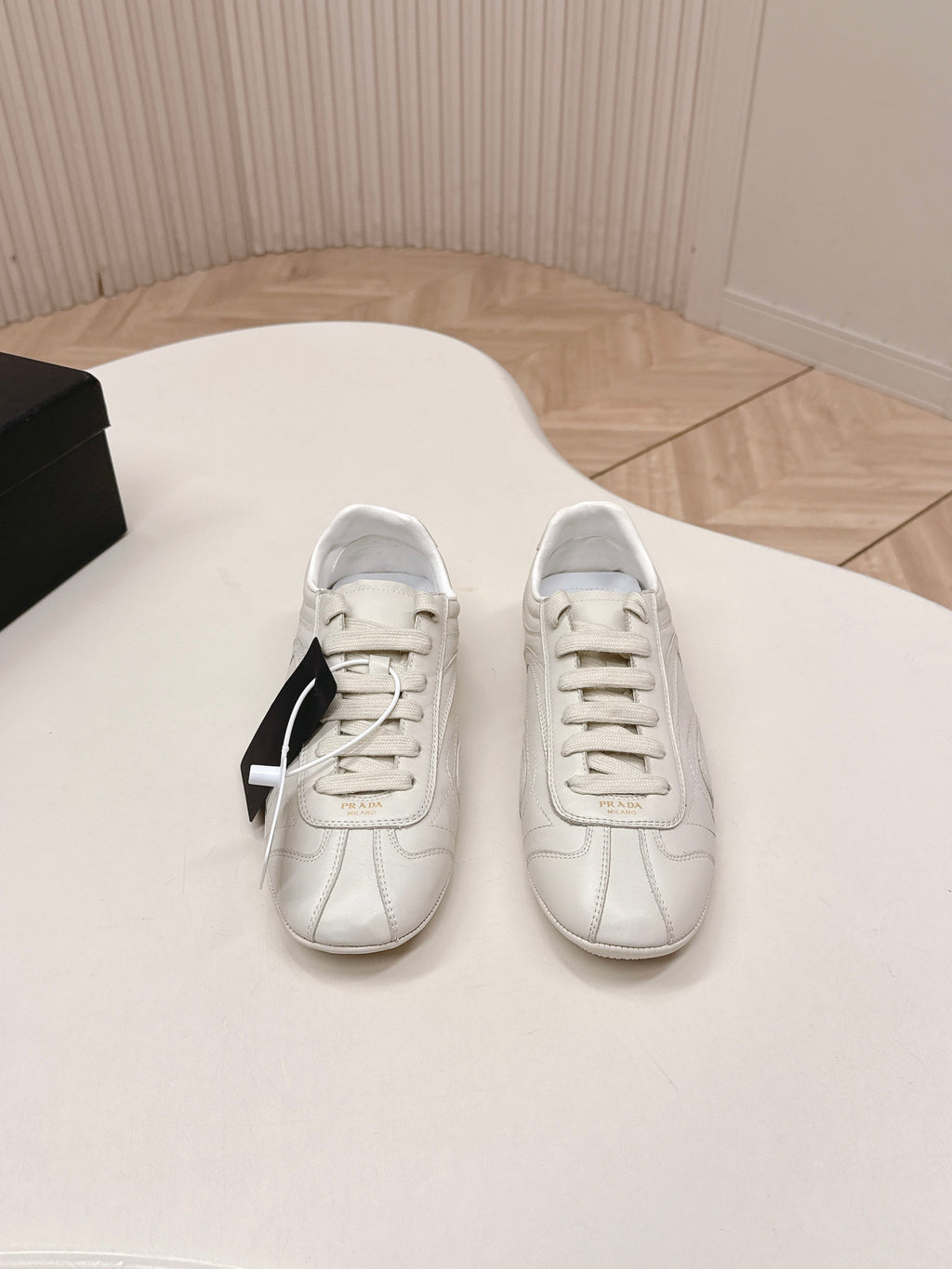 Prada 26ss German Training Off White Leather 644221