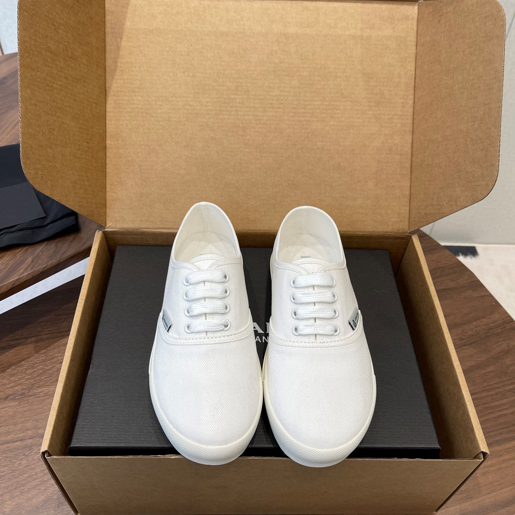 Prada 26ss Casual Shoes White Canvas 624431