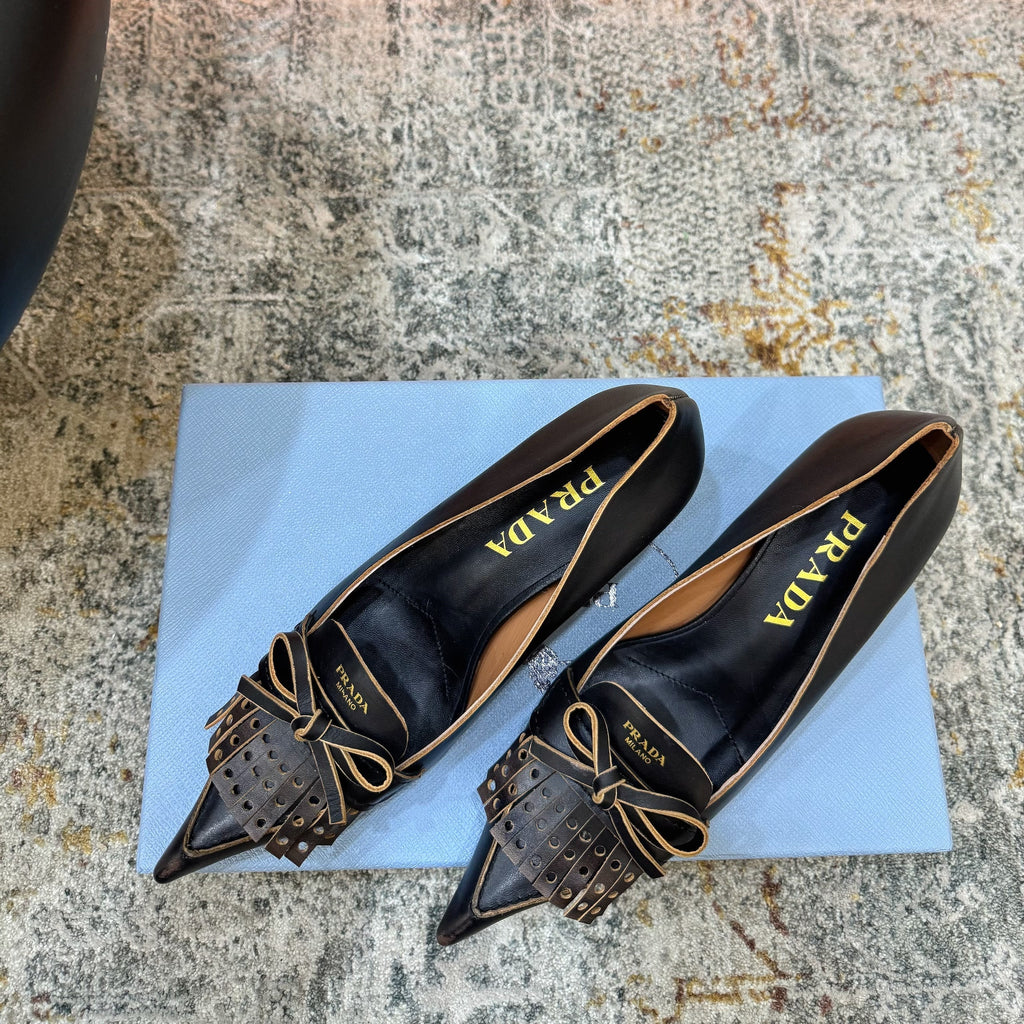 Pra 26s Slingback 6cm Black Cowhide 804087