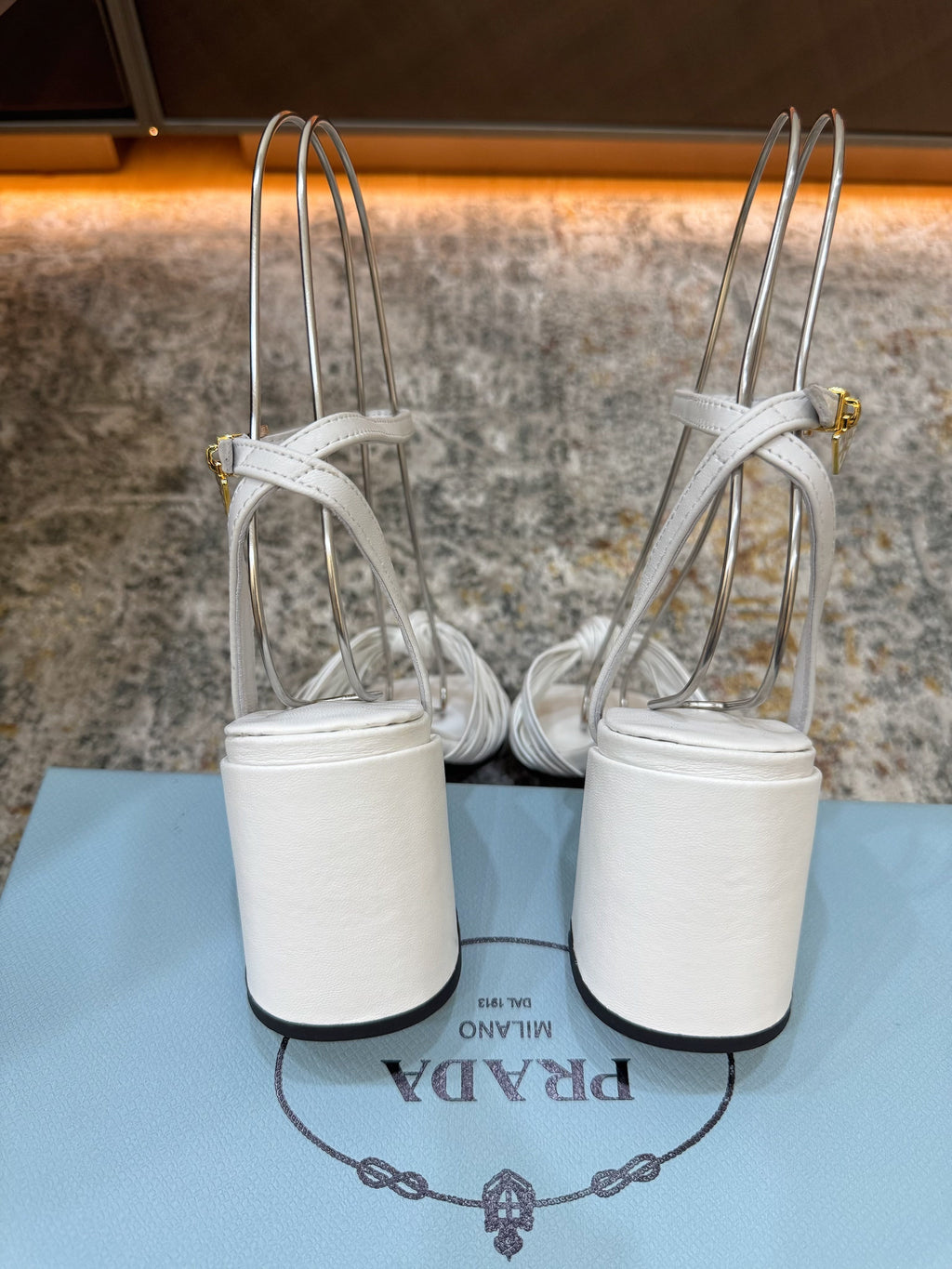 Pra 26s Pump 6cm White Cowhide 804090
