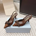 PRA 2026S Slingback 70 Brown Suede 657737