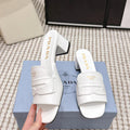 PRA 2026S High Heel Slippers 55 White Leather 658336