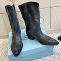 Prada 25 Boot Black Cowhide 501415