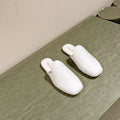 PRA 2026S Flats Mule White Patent Leather 657683