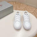 PRA LOGO OUTLET BASIC SNEAKERS WHITE CALFSKIN