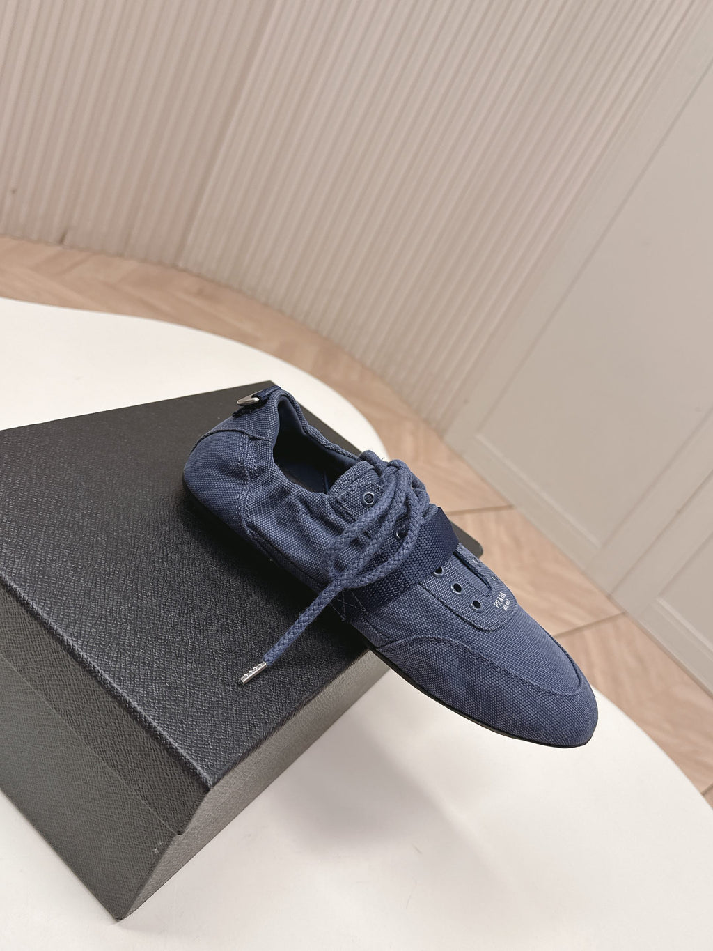 Prada 26s Casual Sneaker Dark Blue Canvas 644199