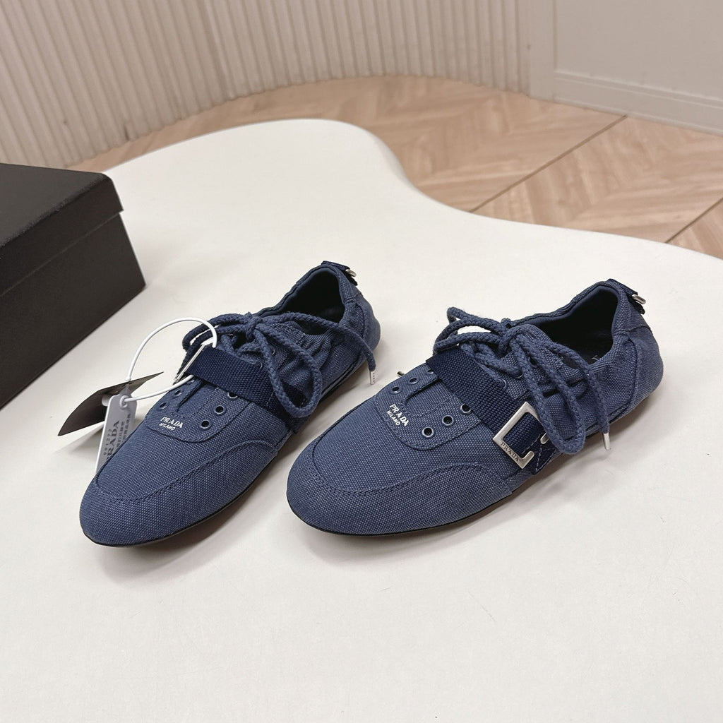 Prada 26s Casual Sneaker Dark Blue Canvas 644199