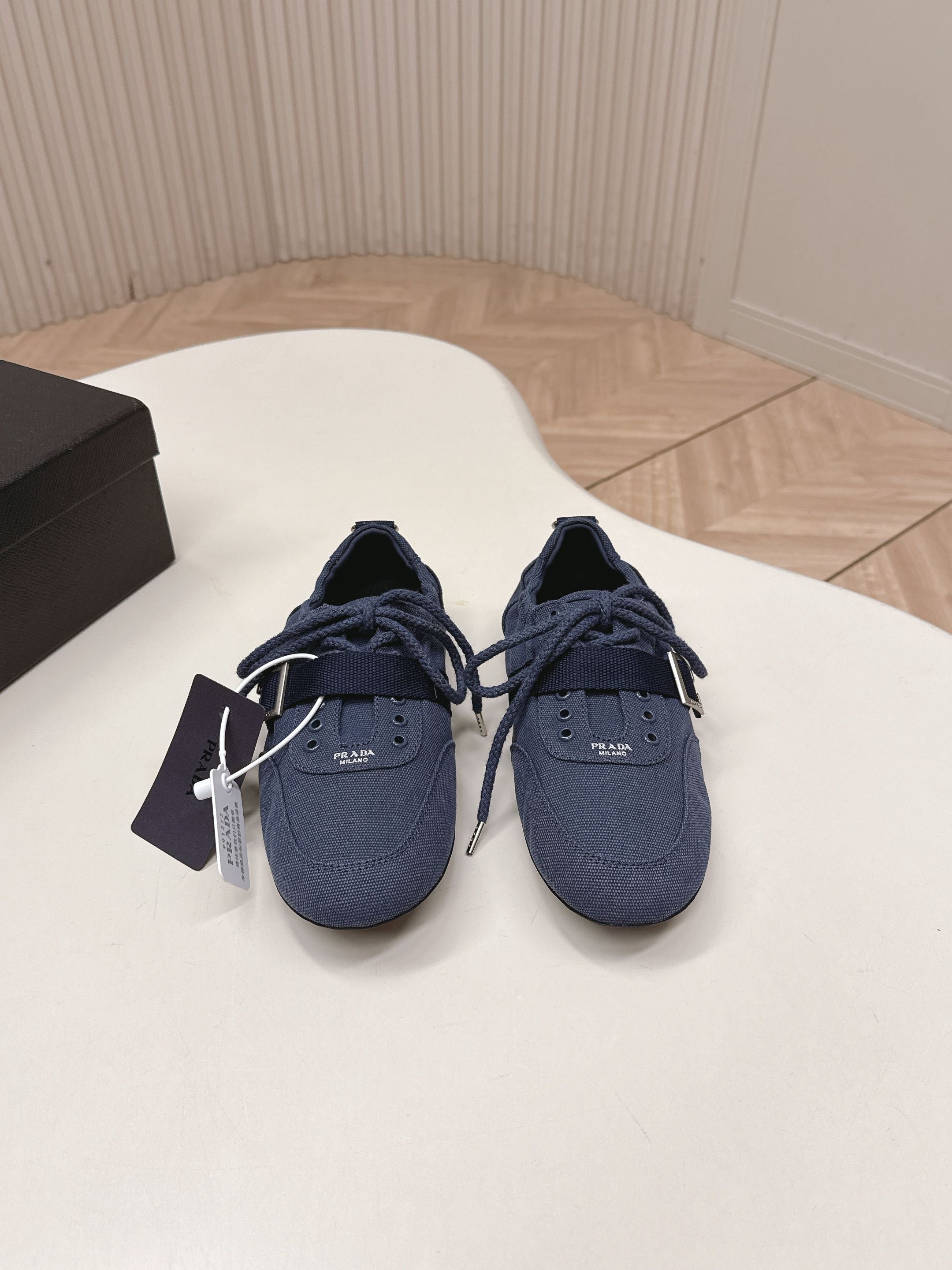 Prada 26s Casual Sneaker Dark Blue Canvas 644199