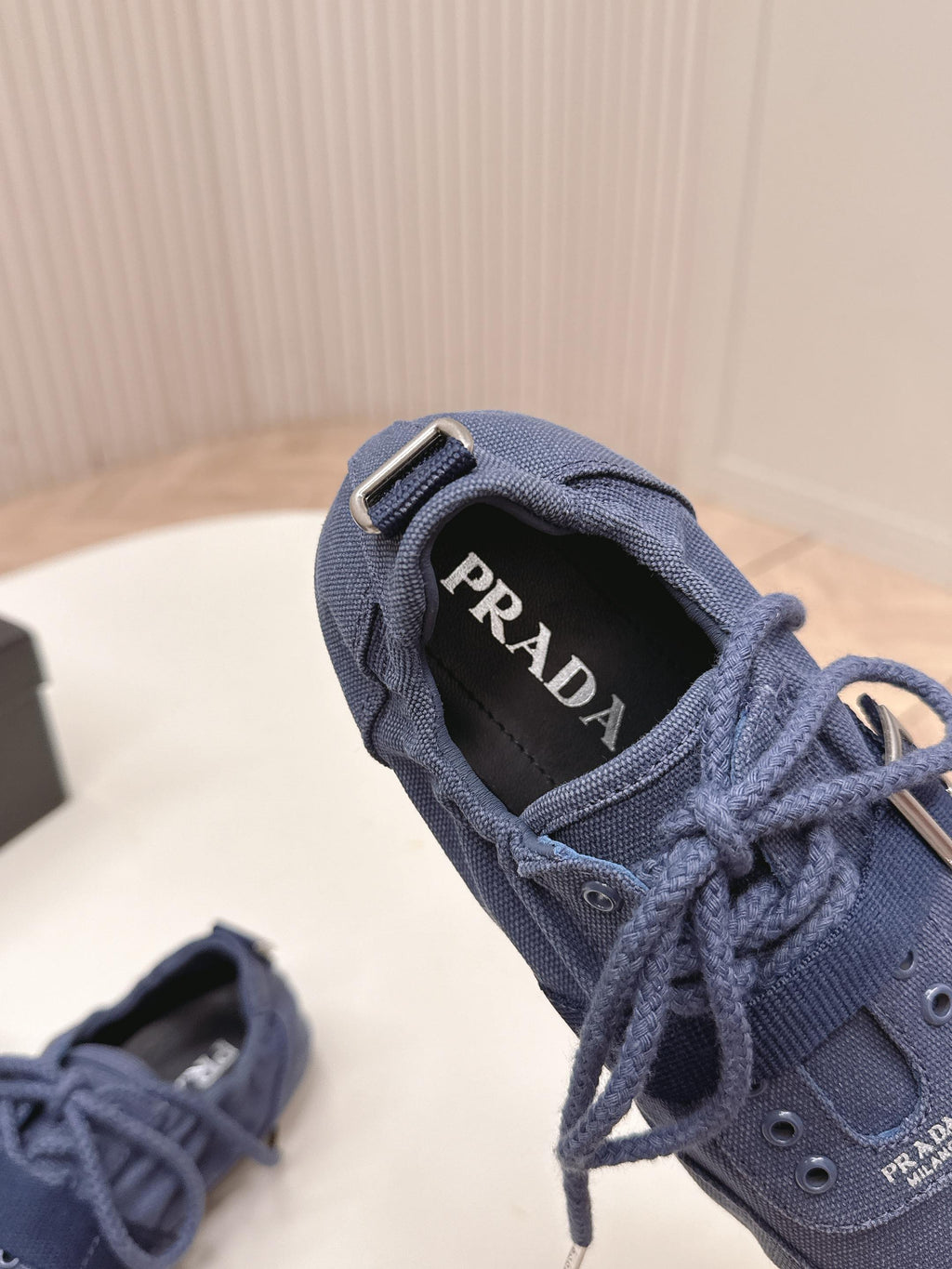Prada 26s Casual Sneaker Dark Blue Canvas 644199
