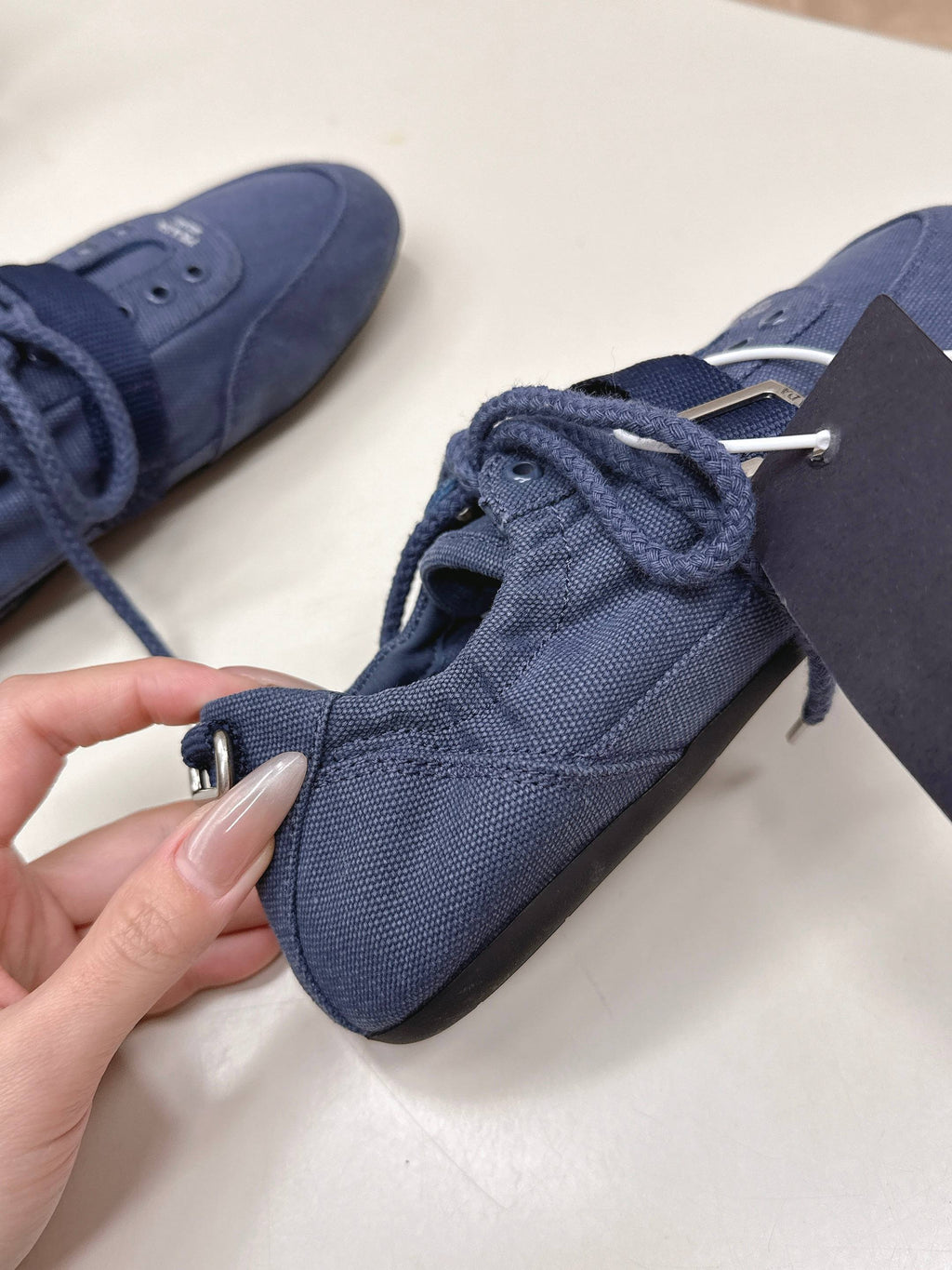 Prada 26s Casual Sneaker Dark Blue Canvas 644199