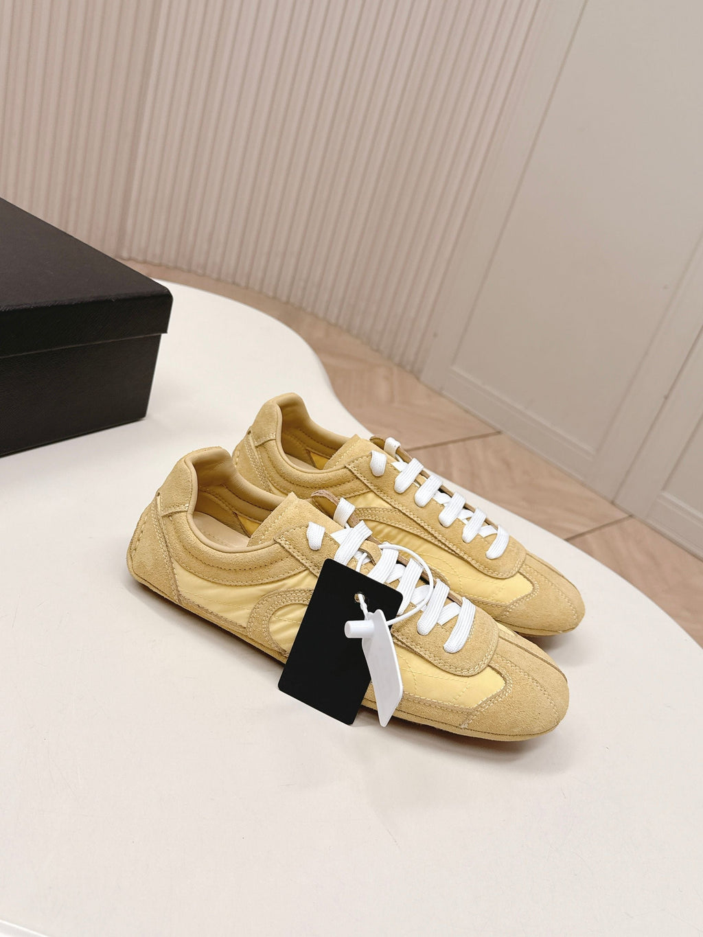 Prada 26ss German Training Light Brown Suede Re Nylon 644211
