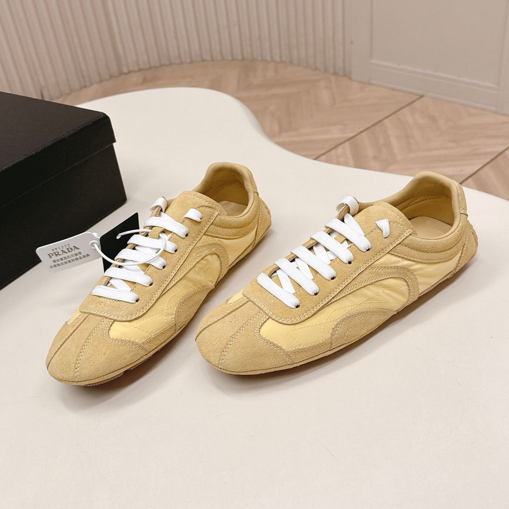 Prada 26ss German Training Light Brown Suede Re Nylon 644211