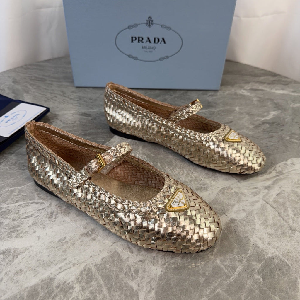 Pra 26s Ballerinas Gold Leather 635151