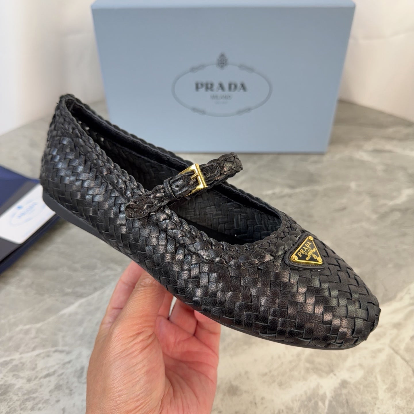 Pra 26s Ballerinas Black Leather 635153