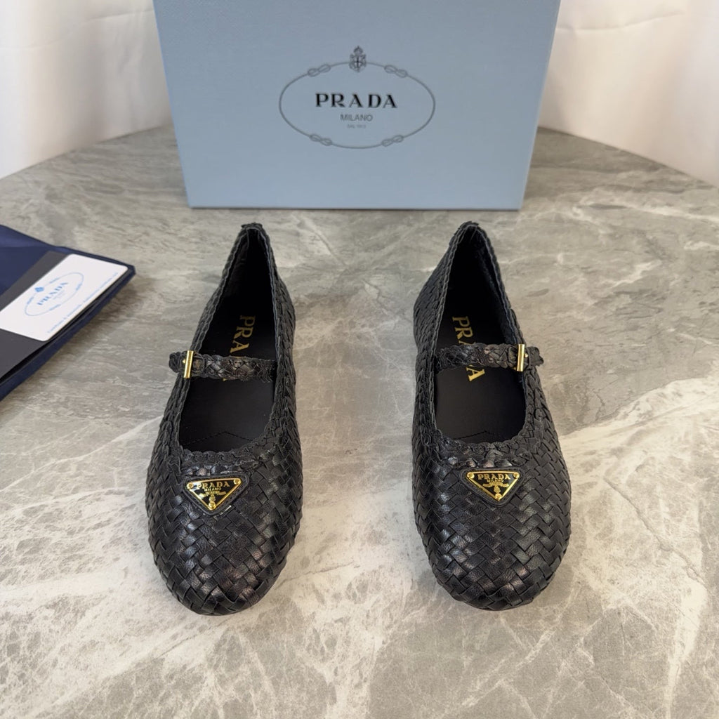 Pra 26s Ballerinas Black Leather 635153