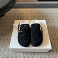 Prad 26s Clogs Black Suede Shearling 971695