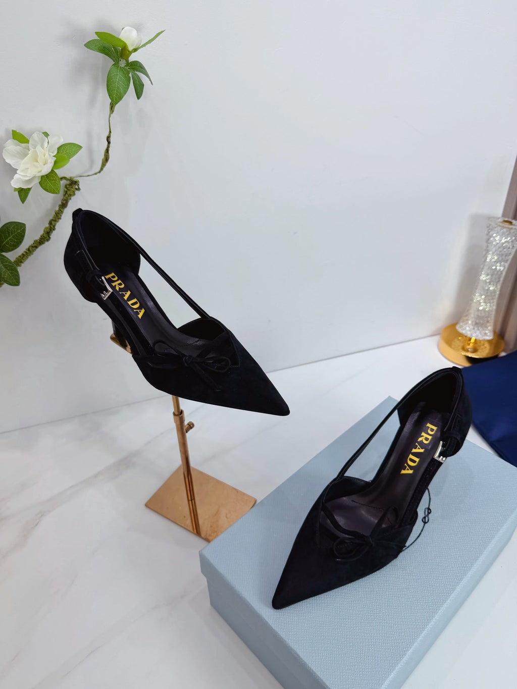 PRA 26SS Pumps 75 Black Suede 592349