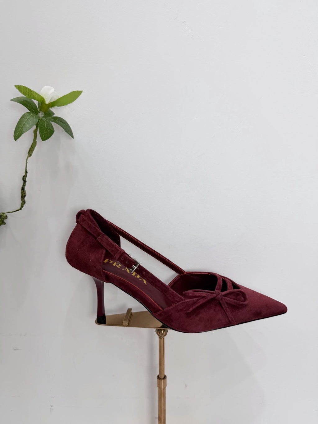 PRA 26SS Pumps 75 Burgundy Suede 592350