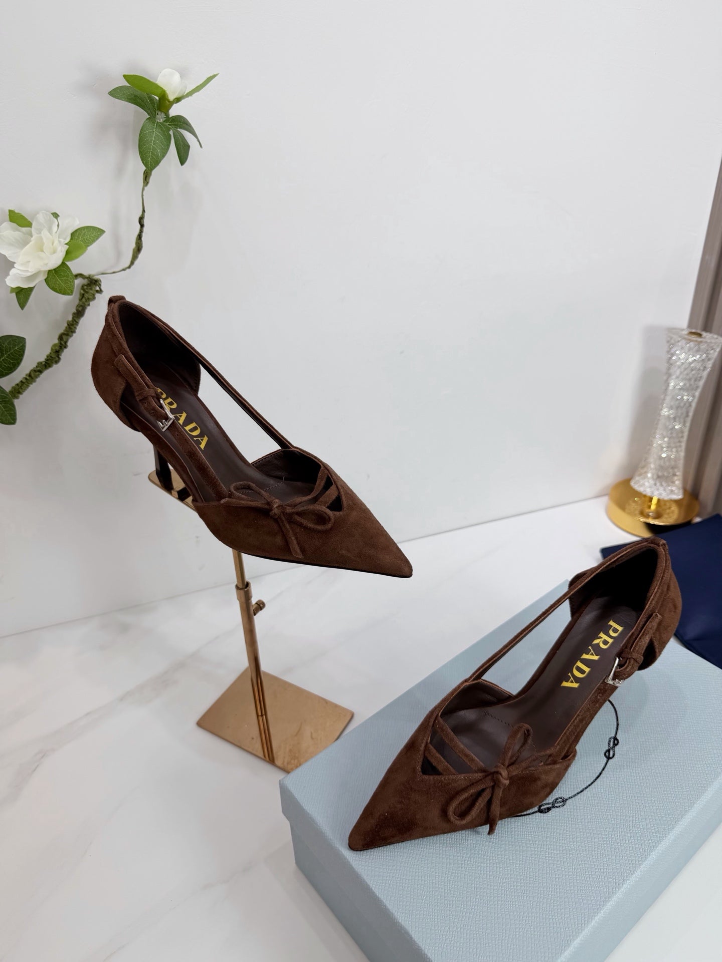 PRA 26SS Pumps 75 Dark Brown Suede 592351